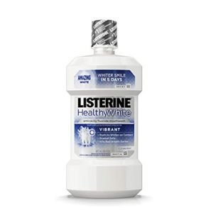 Listerine healthy white vibrant multi-action fluoride mouthWash amazon