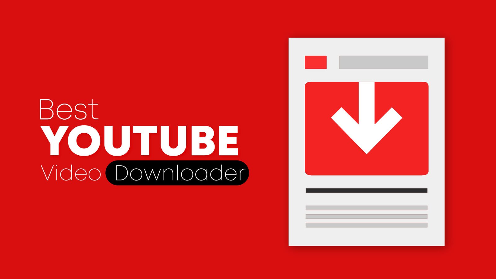 20+ Best YouTube Video Downloader 2023 (Free & Online)