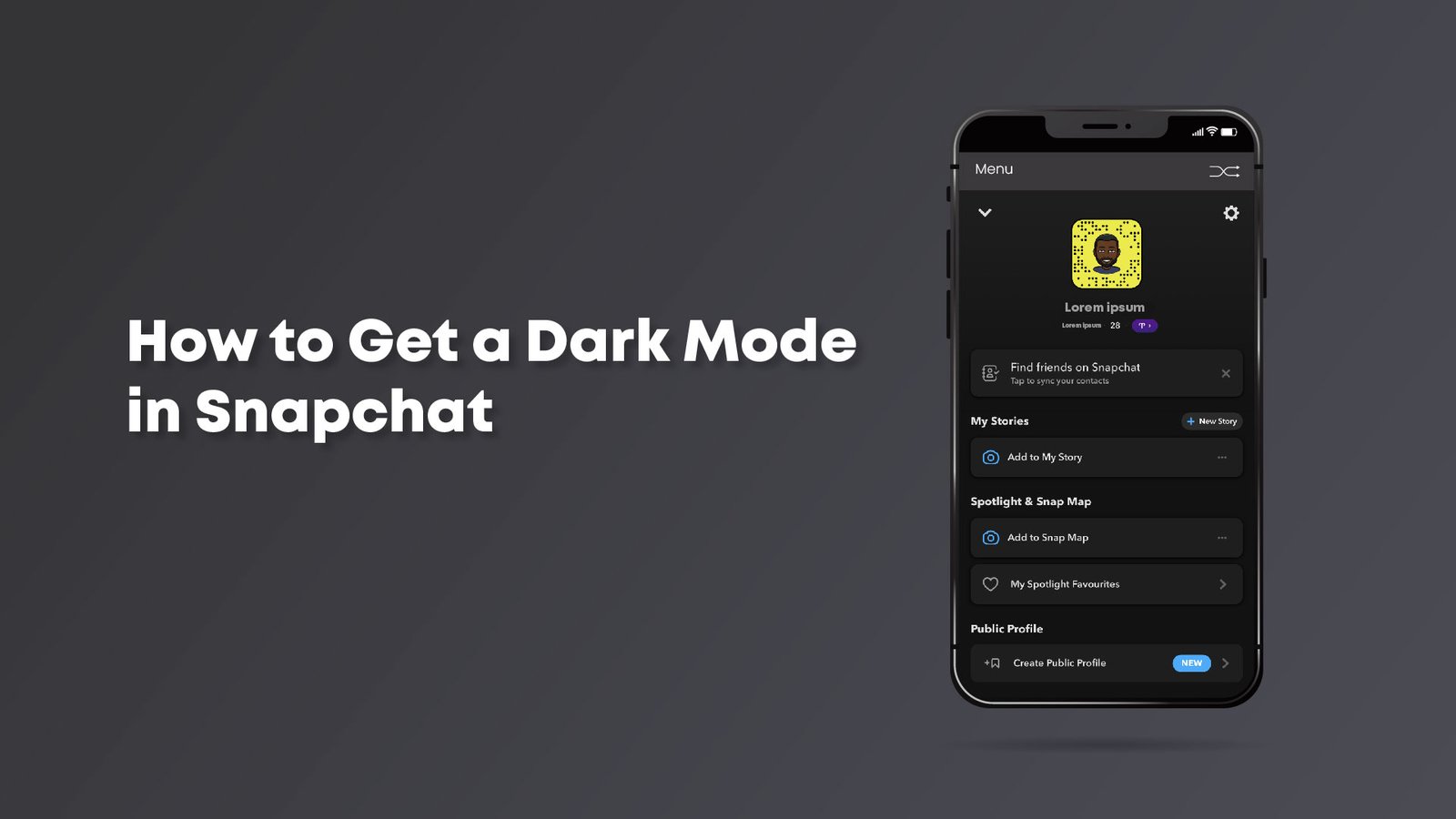 How To Get a Dark Mode in Snapchat on iPhone/Android 2024