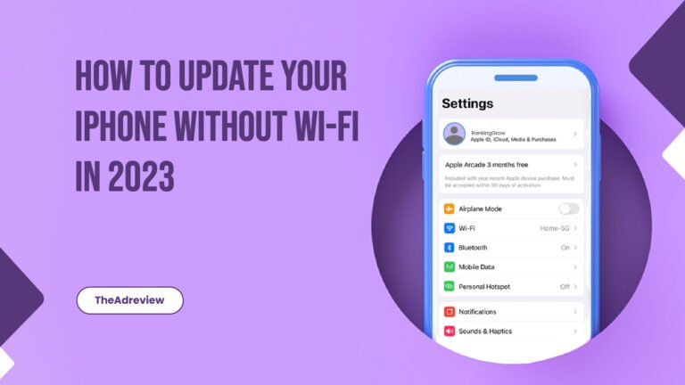 How To Update Your iPhone Without Wi-Fi
