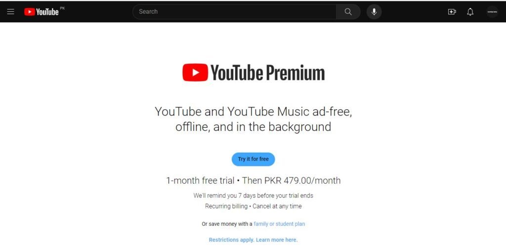 Youtube Premium 