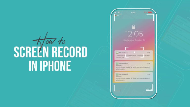 How to Screen Record in iPhone