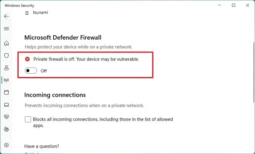 How To Turn Off The Firewall In Windows 11